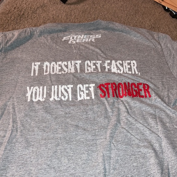 Men’s Gray Fitness Gear Short Sleeve Tee - Picture 4 of 4